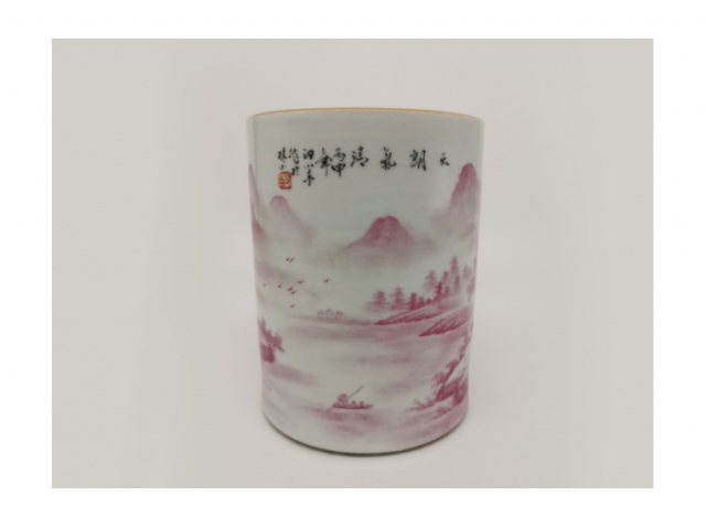 民國(guó)時(shí)期汪小亭筆筒